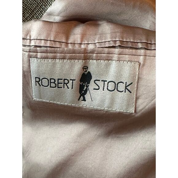 Vintage Robert Stock Wool Blazer Academia Preppy Grandpa Chic Jacket - Picture 4 of 5